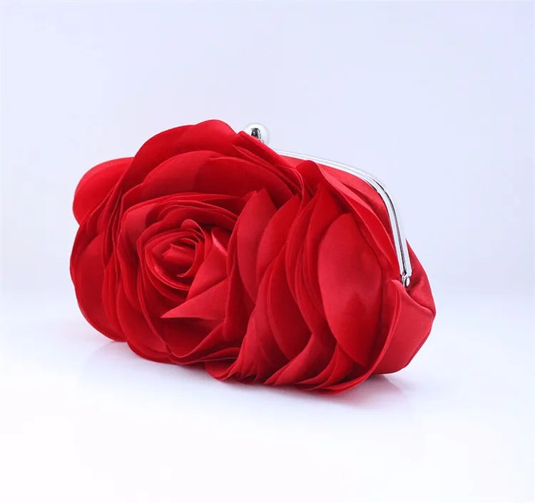Fashion Flower Clutch Bag Women Wedding Handbag Bridal Clutch Purse Evening Dress Clutches Party Wallet Shoulder Chain Bag