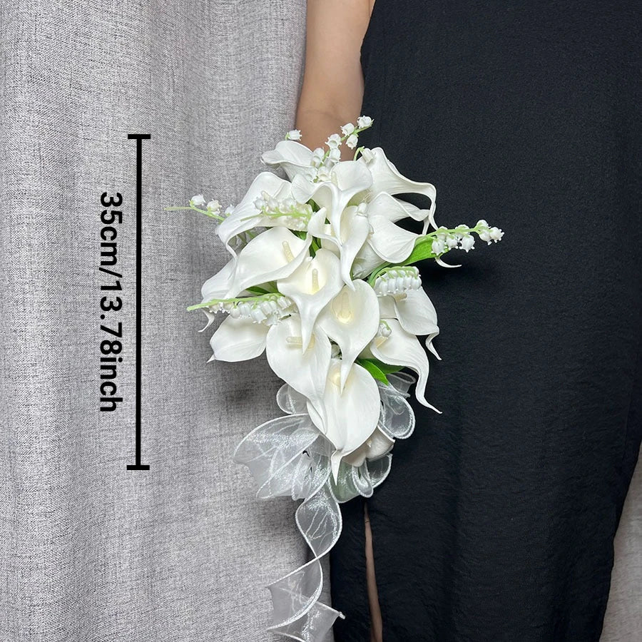 Calla Lily Bridal Bouquet with Faux Wedding Flowers