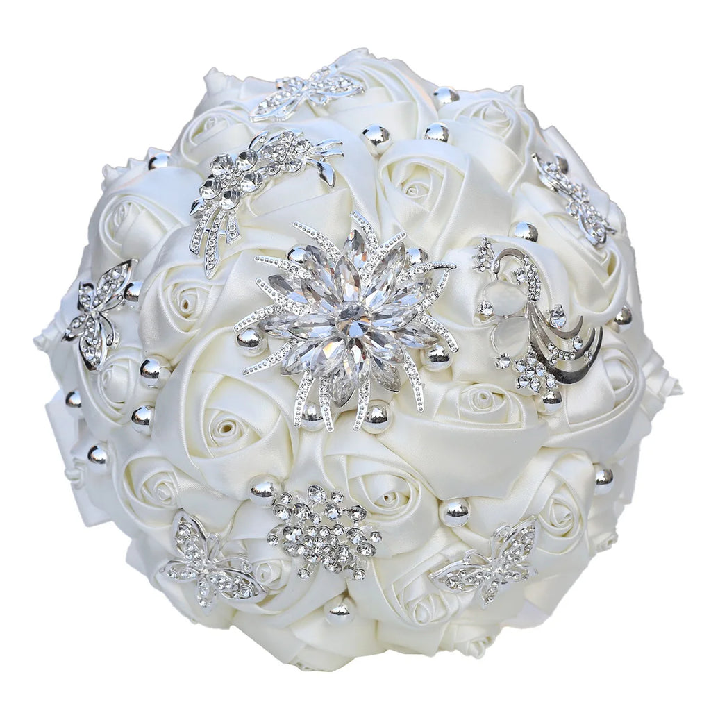 1pc/lot  Beige Bridal Wedding Bouquet