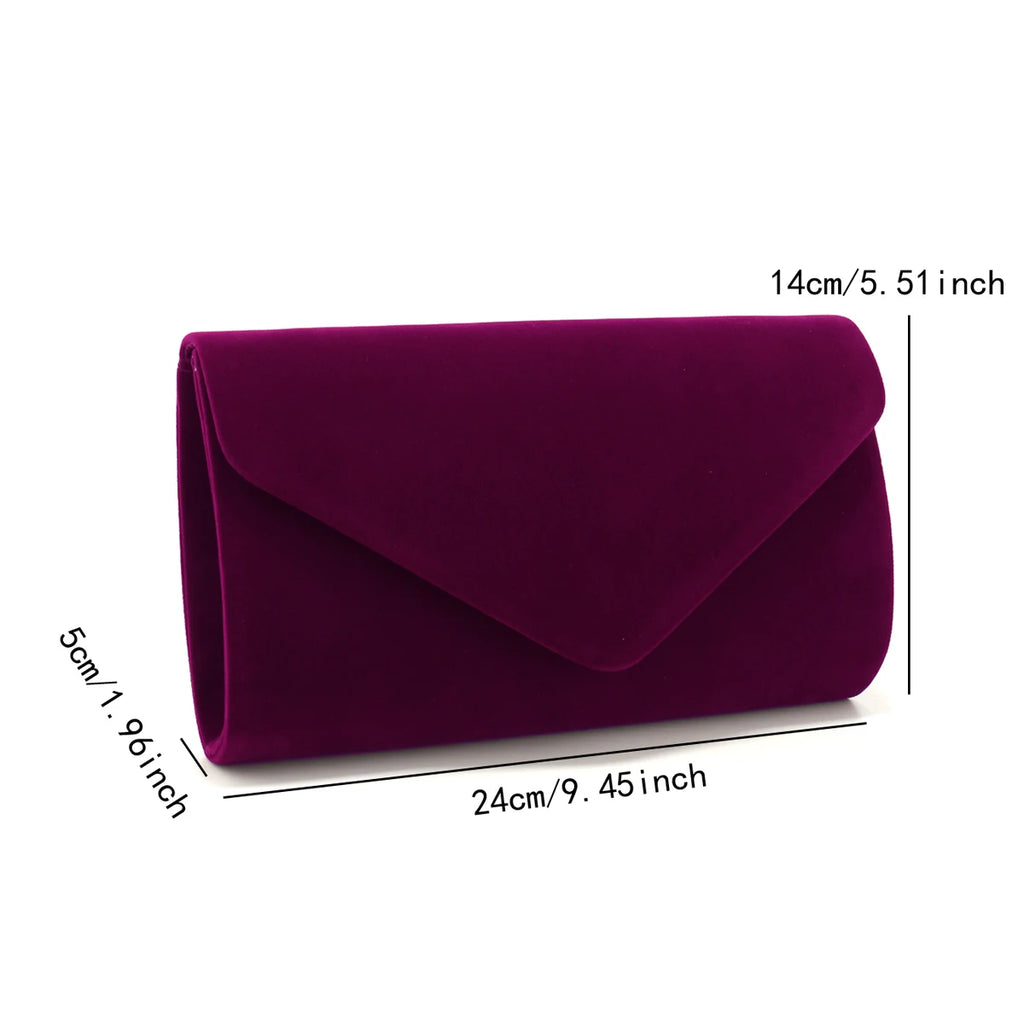 Envelope Velvet Evening Bag