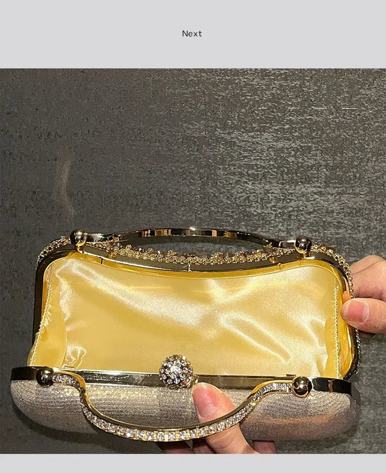 Golden Tassel Bridal Clutch