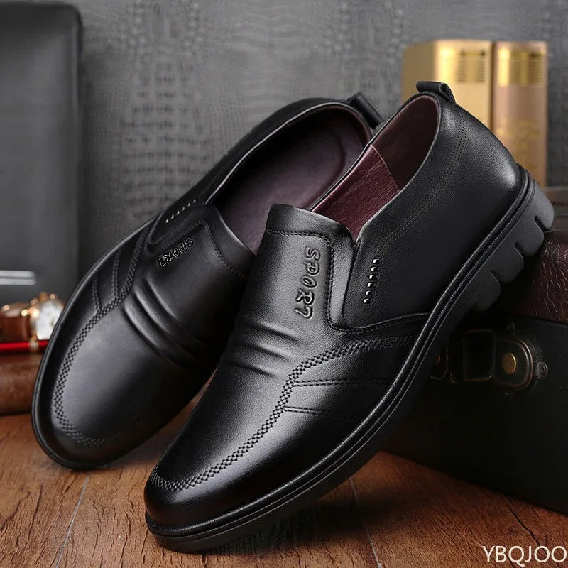 2025 Large Size Fashionable Men's Office Formal Shoes Low Cut Daily Comfortable Round Toe Multifunctional Men's Wedding Shoes