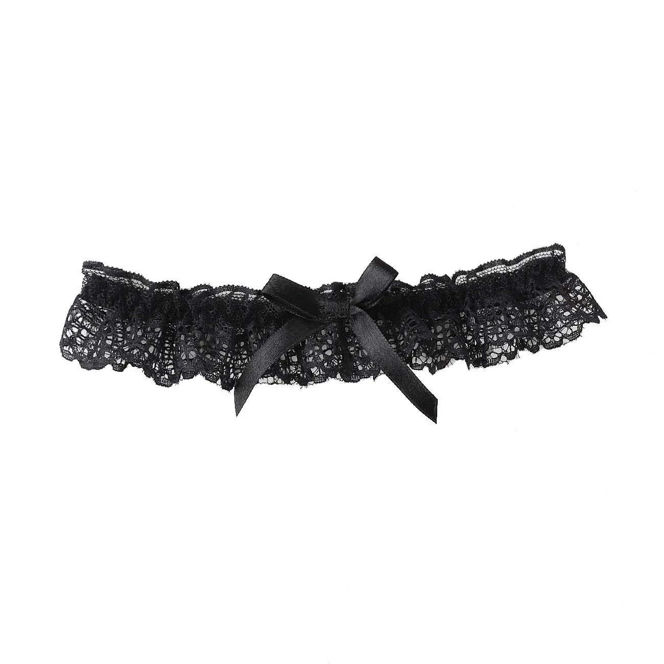 Bow Floral Lace Bridal Garter