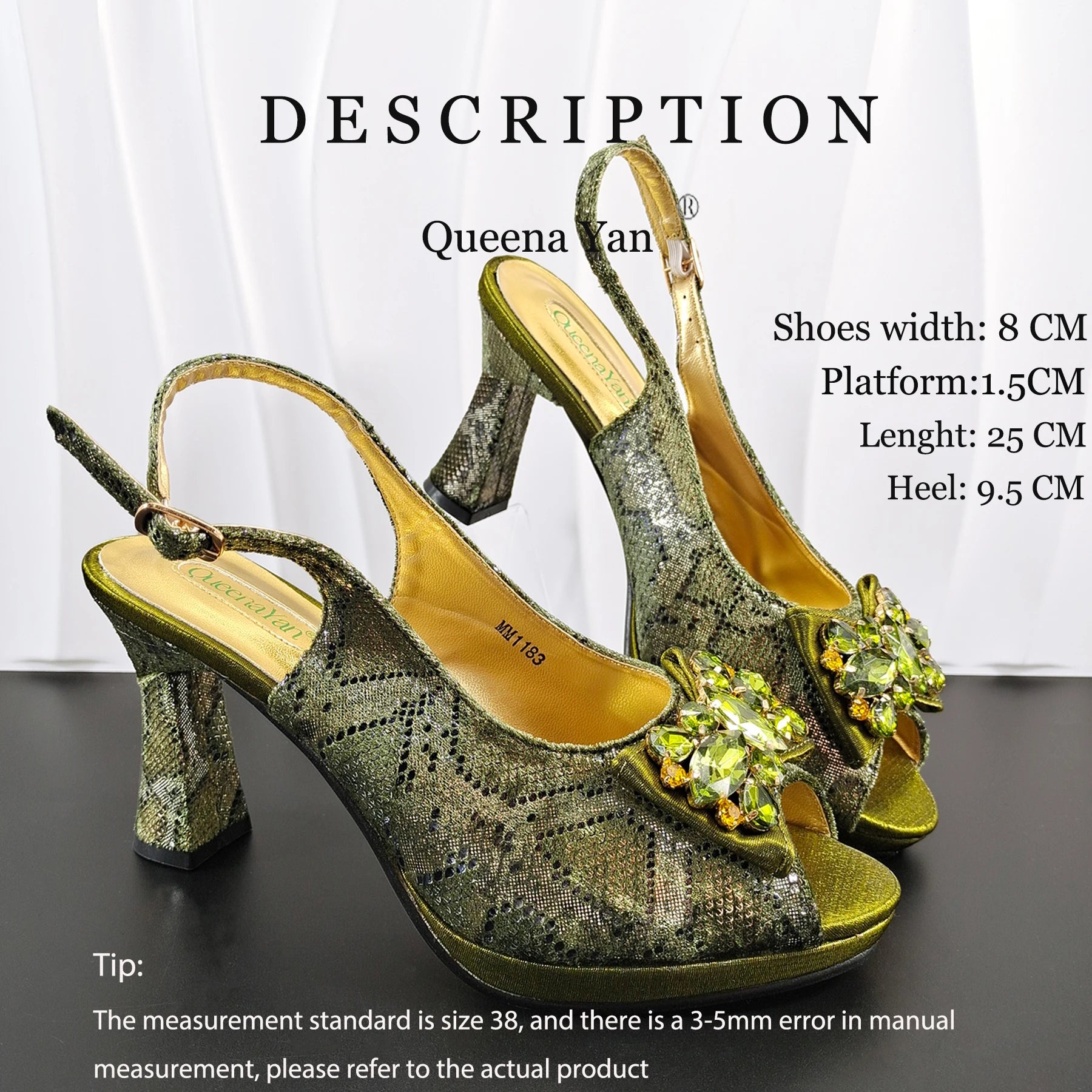 New Designer Bigger Size Shoes and Bags Set for Women 2026 Italian Wedding Shoe for Bride Ladies High Heel Shoes with Rhinestone