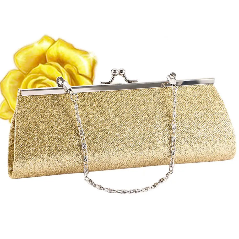 Women's with The Chain Bridal Glitter Purse Party Evening Bag Handbag Shoulder Bag Clutch Purse
