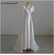 White Satin Embroidered Lace Backless Dress