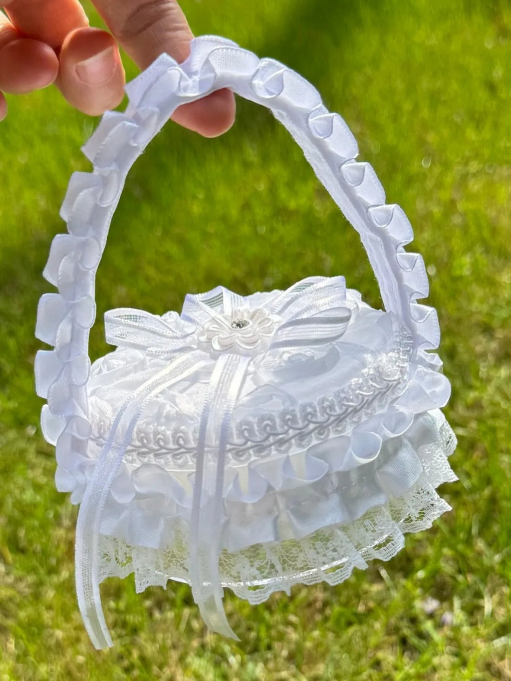 Wedding Flower Girl Ring Storage Box Jewelry Box Holiday Anniversary Proposal Ring Wedding Anniversary Gift for Girlfriend Wife