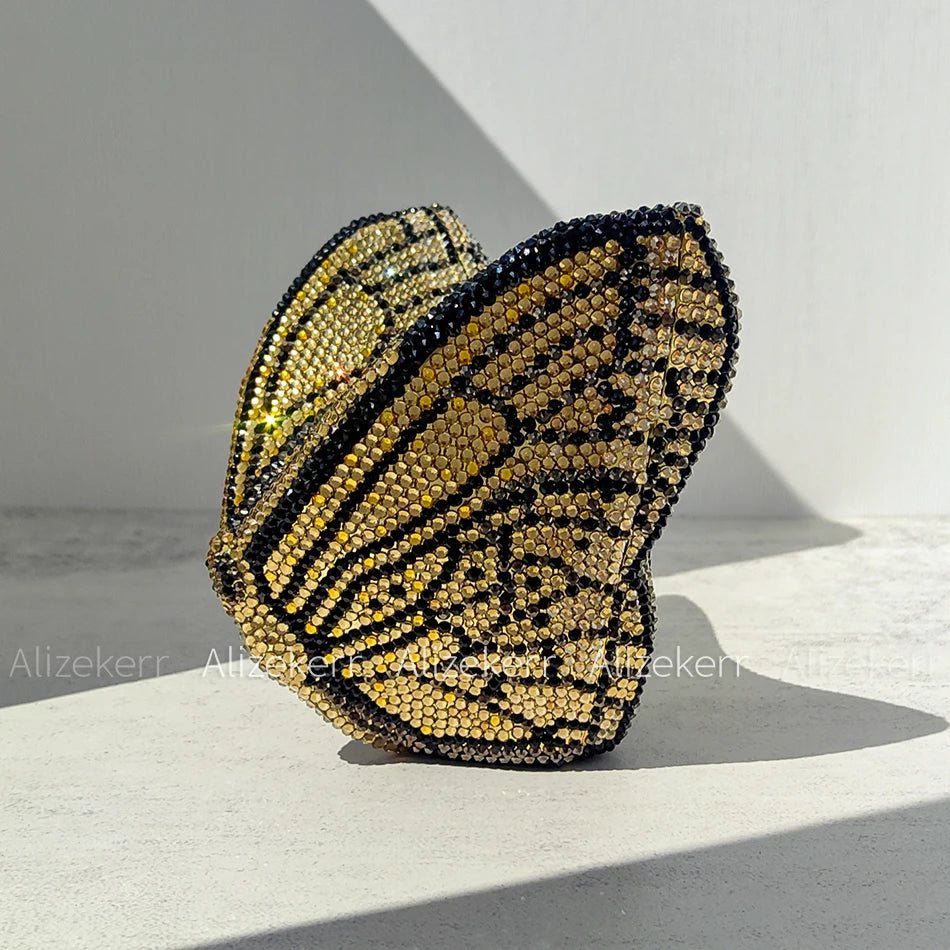 Butterfly Crystal Evening Clutch