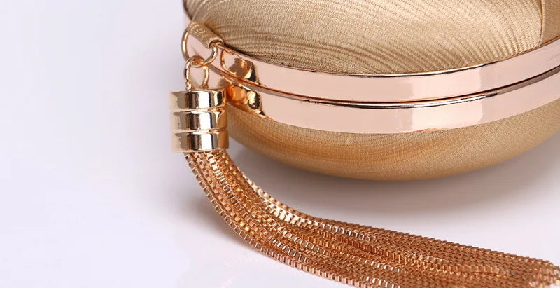 Clutch Bag for Women Elegant Tassel Lightweight Sparkling Compact for Party Wedding Evening