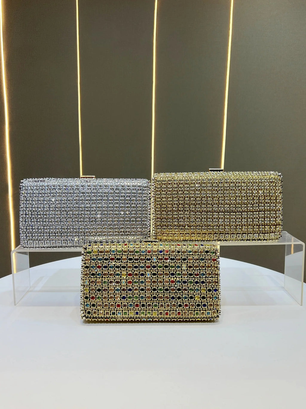 women's clutch exquisite fashion dinner  celebrity rhinestone chain portable women's crossbody women's bag