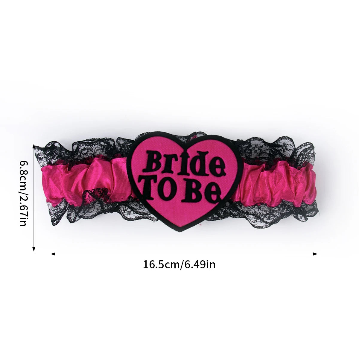 Bride-to-Be Lettered Lace Garter