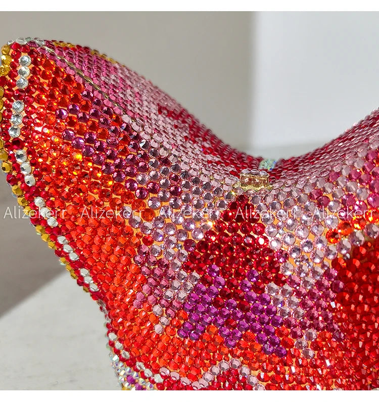 Butterfly Crystal Evening Clutch