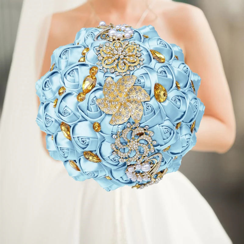 Light Blue Wedding Bouquet