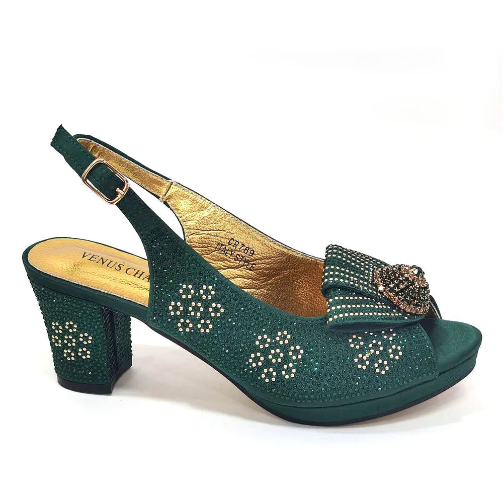 Diamond Wedding Shoe & Bag Set