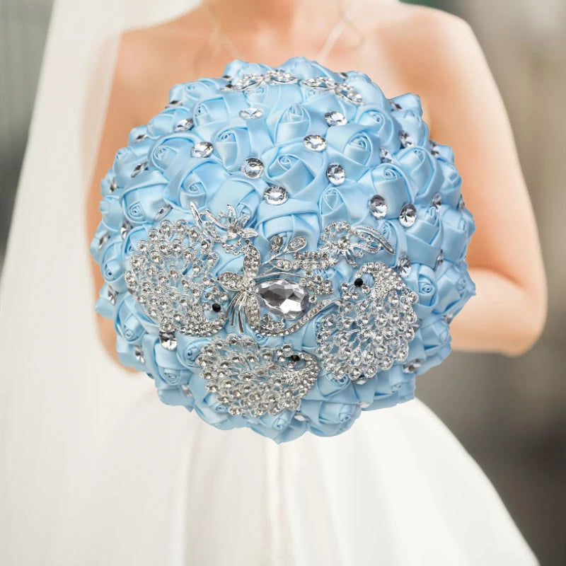 Light Blue Wedding Bouquet