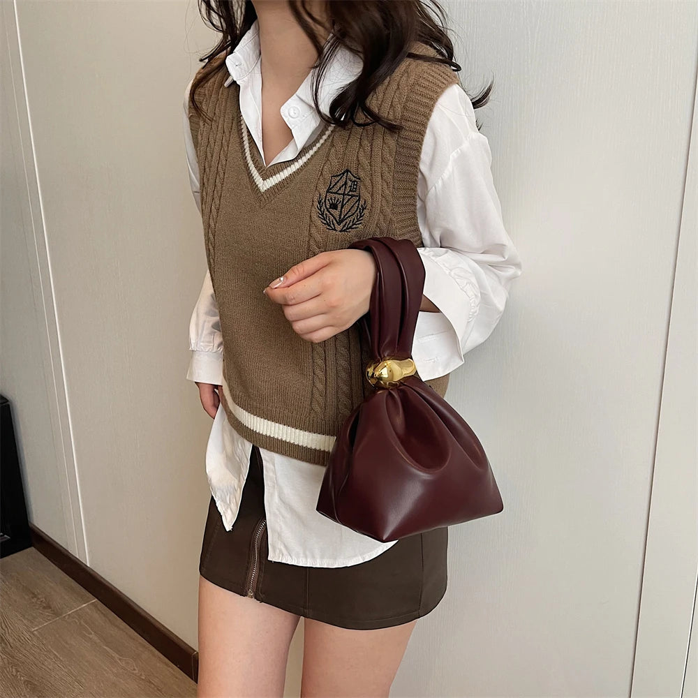 Elegant PU Leather Evening Bag