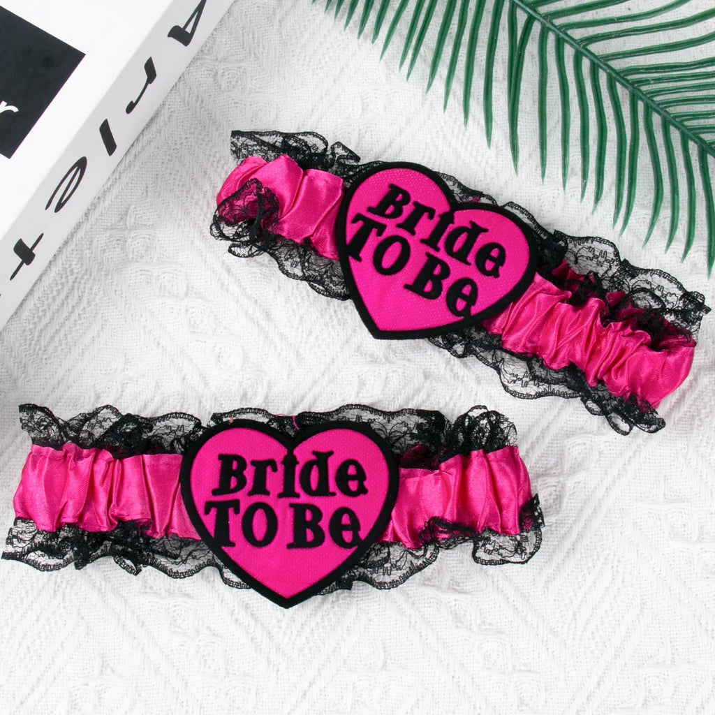 Wedding Garter for Bride To Be Leg Circle Ring Bachelorette Party Lace Legs Garter Hen Party Wedding Decor Bridal Shower Wear