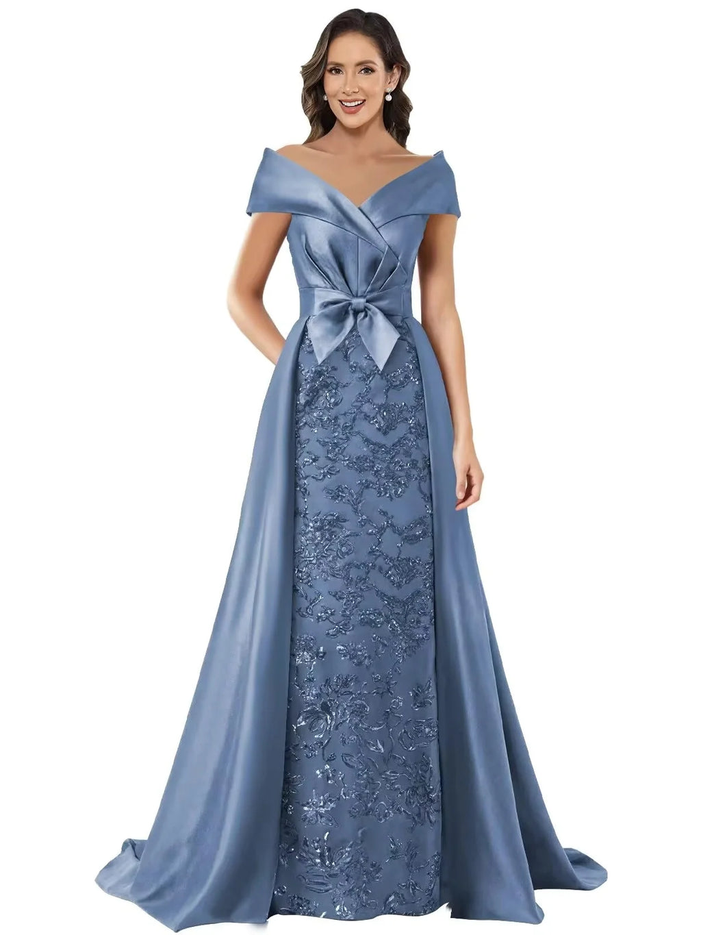 Plus Size Mother Of The Bride Dresses Off The Shoulder Appliques Groom Long Mother Dresses For Wedding Guest Dress Customized