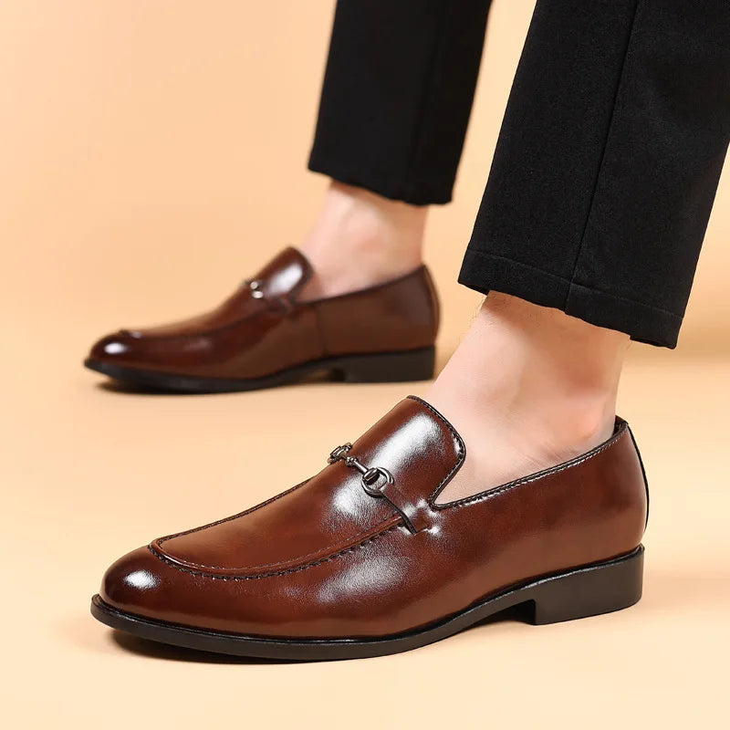 Office Shoes Men Classic Loafers Men Formal Shoes Brand Dress Shoes Men Elegant Sepatu Slip on Pria Zapatos De Hombre Ayakkabi