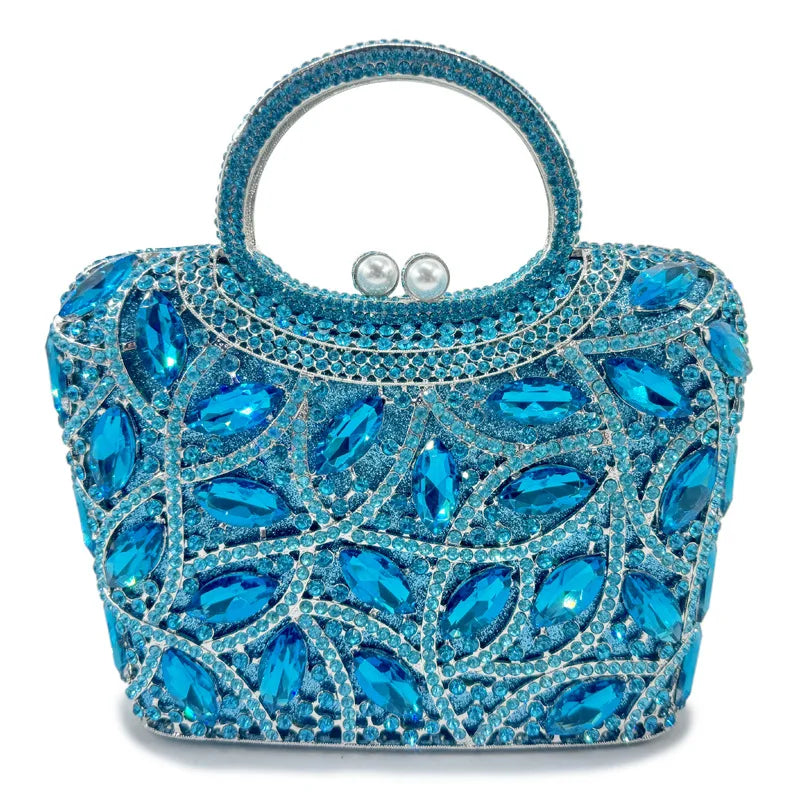 Luxury Bridal Wedding Dress Purses Women Crystal Handbags Rhinestone Party Prom Evening Clutches Minaudiere Clutch Bag