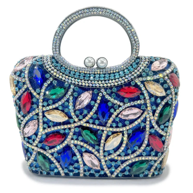 Luxury Bridal Wedding Dress Purses Women Crystal Handbags Rhinestone Party Prom Evening Clutches Minaudiere Clutch Bag
