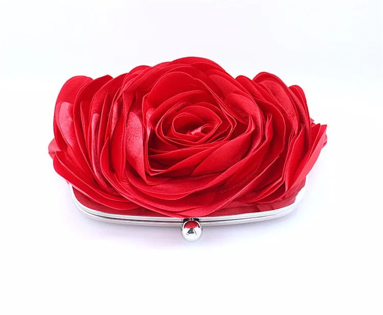 Fashion Flower Clutch Bag Women Wedding Handbag Bridal Clutch Purse Evening Dress Clutches Party Wallet Shoulder Chain Bag