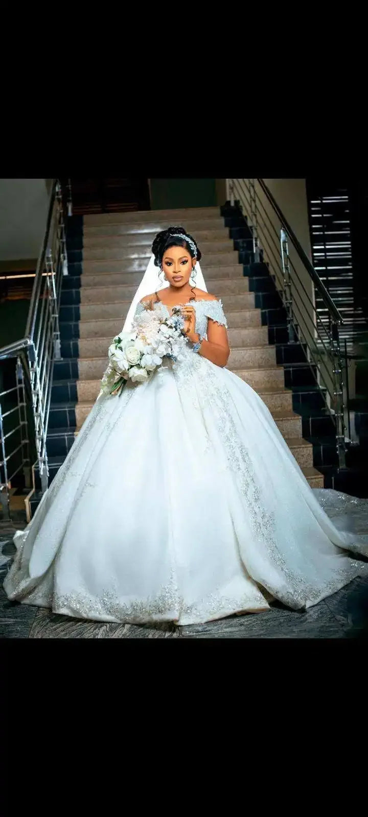 Sweetheart Beaded Trailing Bridal Gown