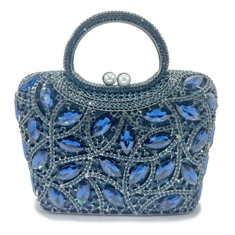 Luxury Bridal Wedding Dress Purses Women Crystal Handbags Rhinestone Party Prom Evening Clutches Minaudiere Clutch Bag