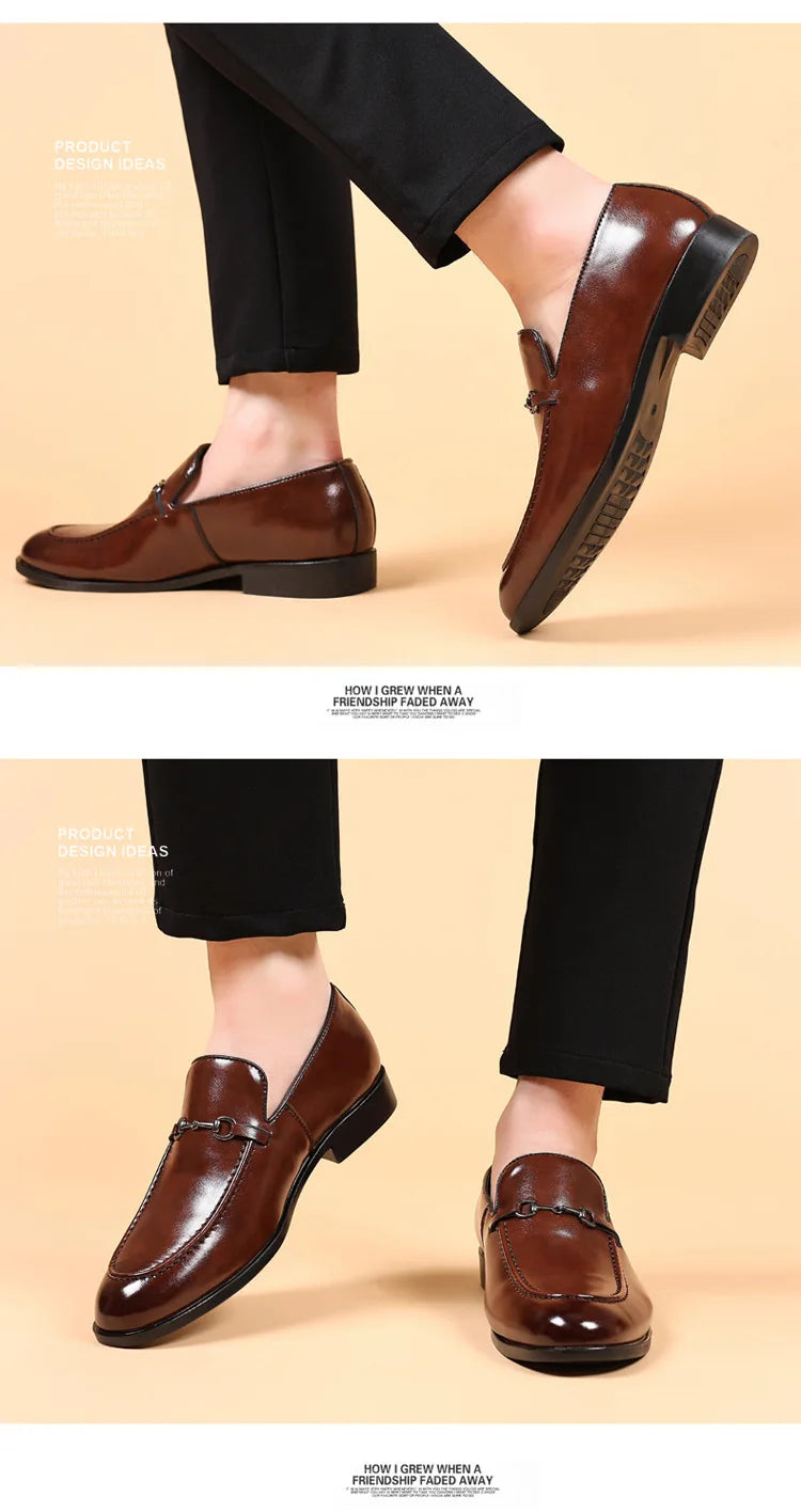 Office Shoes Men Classic Loafers Men Formal Shoes Brand Dress Shoes Men Elegant Sepatu Slip on Pria Zapatos De Hombre Ayakkabi