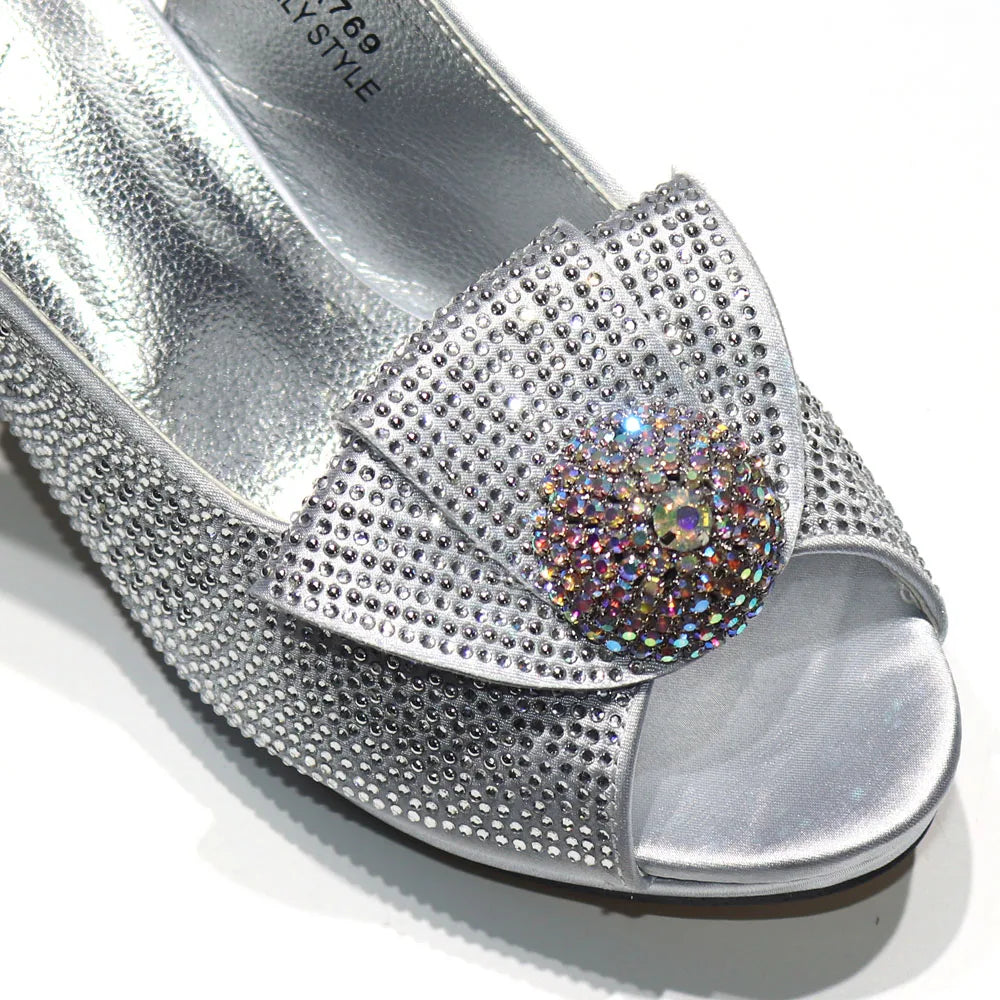 Diamond Wedding Shoe & Bag Set