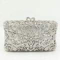 Boutique De FGG Handmade Flower Evening Bags and Clutches, Gold Rhinestone Clutch Purses and Handbags, Wedding Bridal CLutch Bag