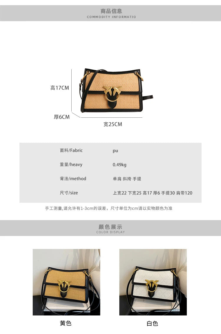 Unique Elegant Diaper Bag Leather Ladies Messenger Purse High End Minimalist Trendy Crossbody Handbag