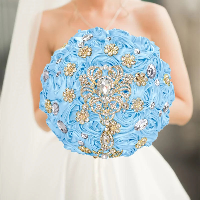 Light Blue Wedding Bouquet