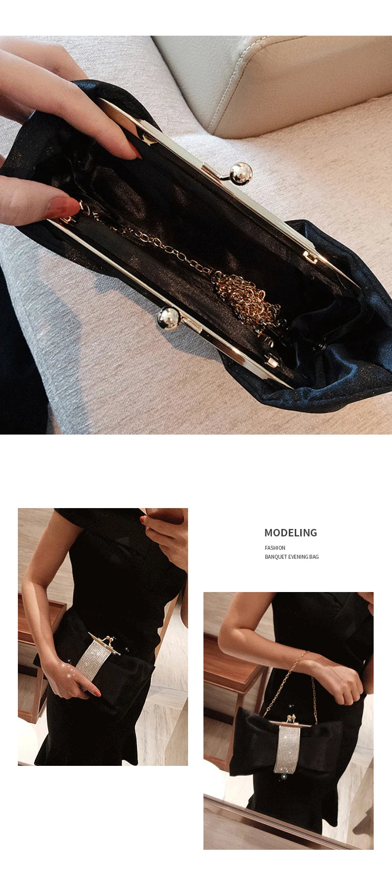 Crystal Butterfly Dinner Clutch