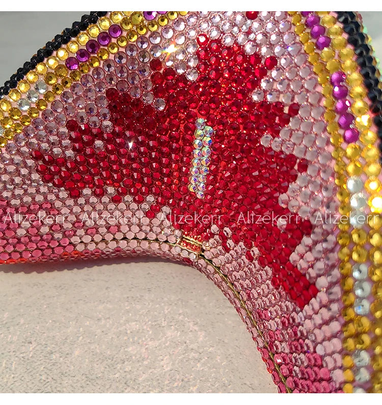 Butterfly Crystal Evening Clutch