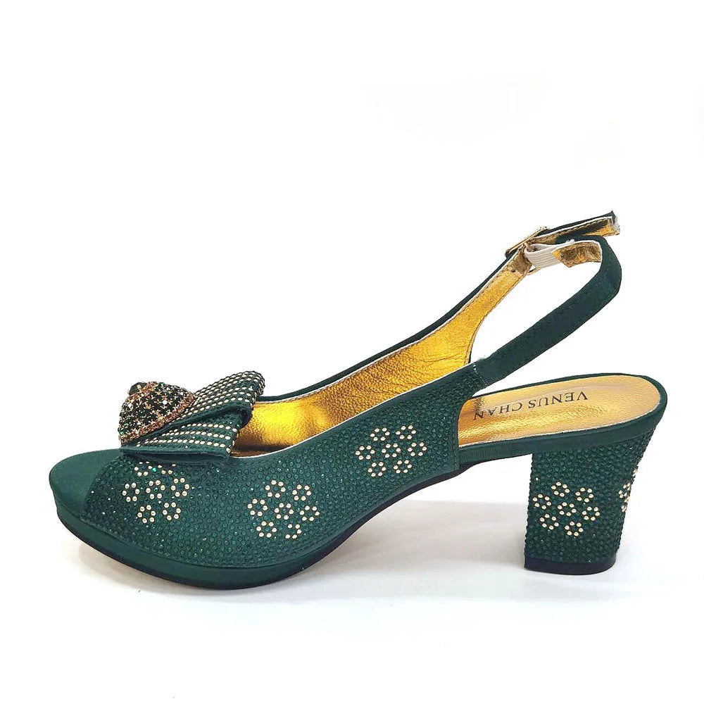 Diamond Wedding Shoe & Bag Set