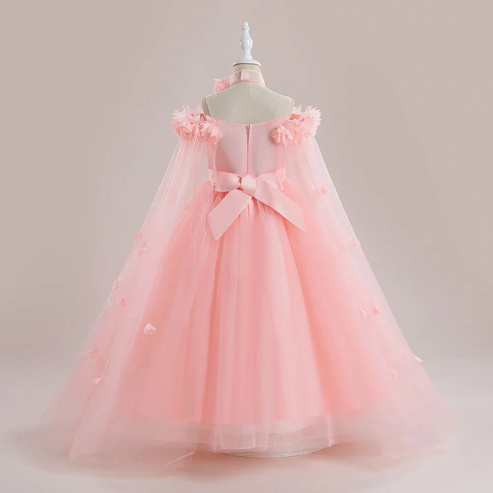 Off-Shoulder Tulle Junior Bridesmaid Dress