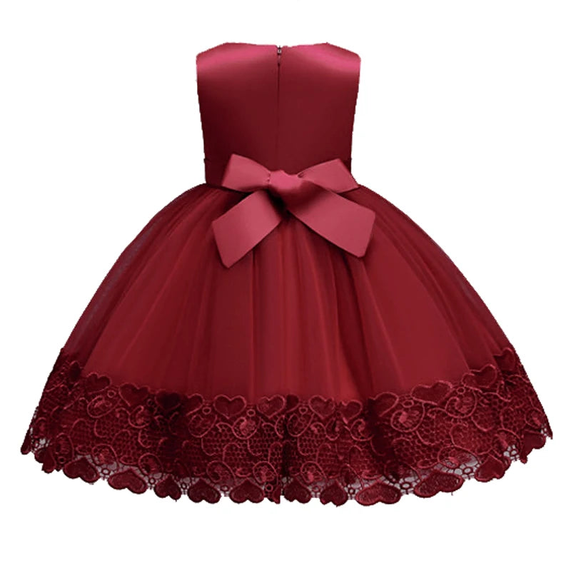 Lace Appliqué Summer Flower Girl Dress