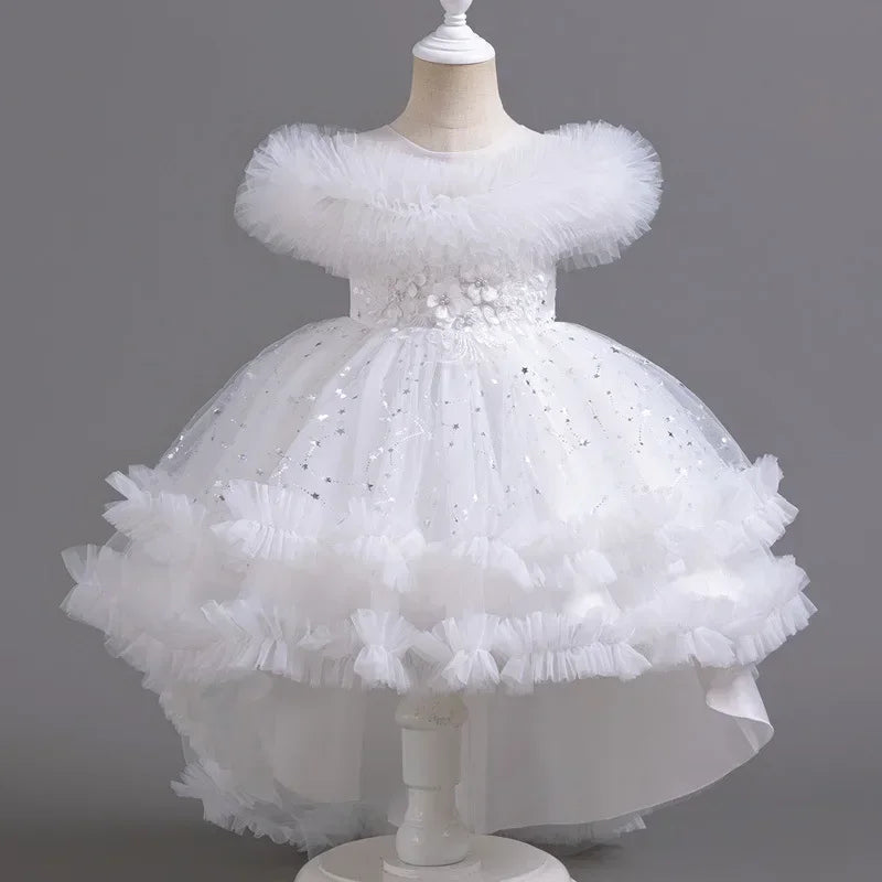 Sleeveless Lace Flower Girl Dress