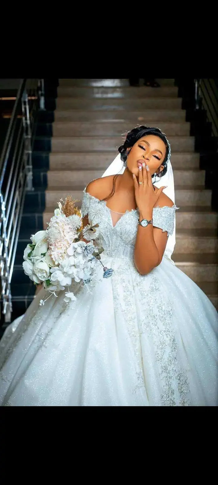 Sweetheart Beaded Trailing Bridal Gown