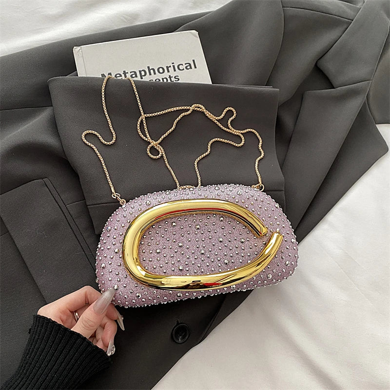Red Wedding Evening Clutch Bag For Women Luxury Silver Gold Fashinon Party Purse And Handbag Trend Lady Lipstick Crossbody Bag
