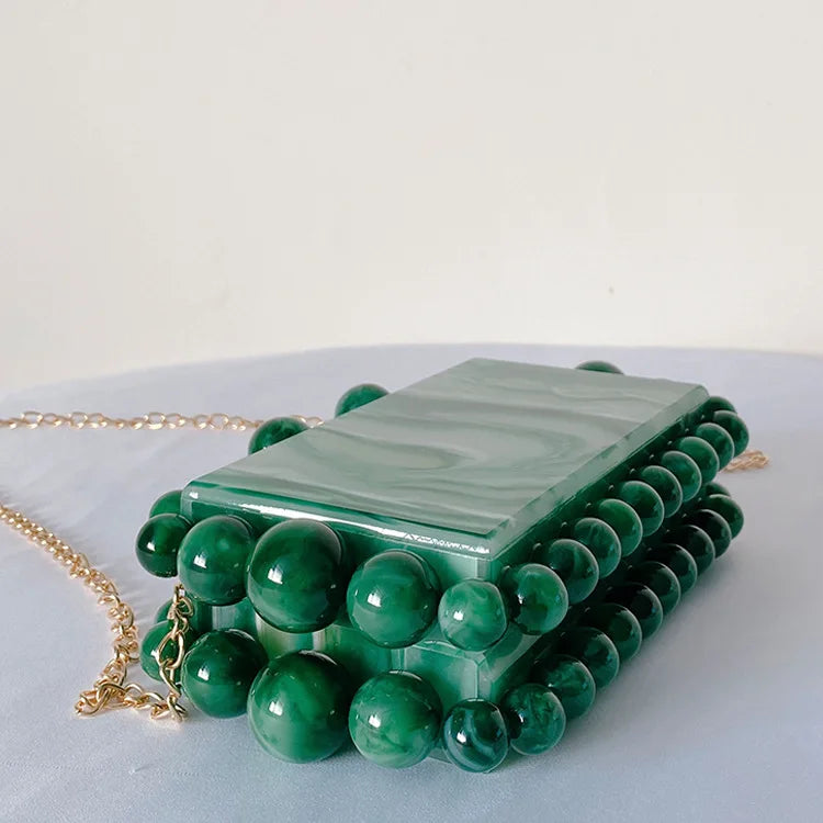 Leopard Acrylic Box Evening Clutch
