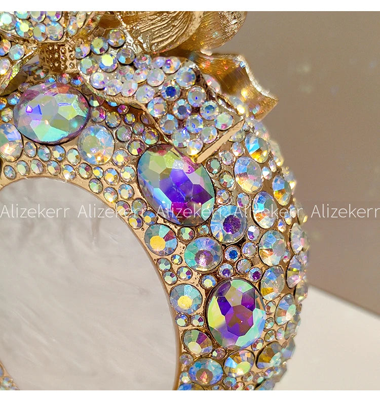 Perfume Bottle Crystal Evening Clutch