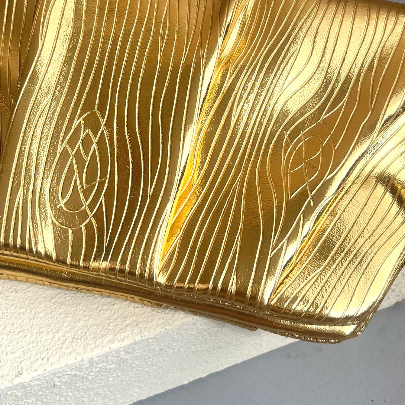 Golden Designer Evening Clutch