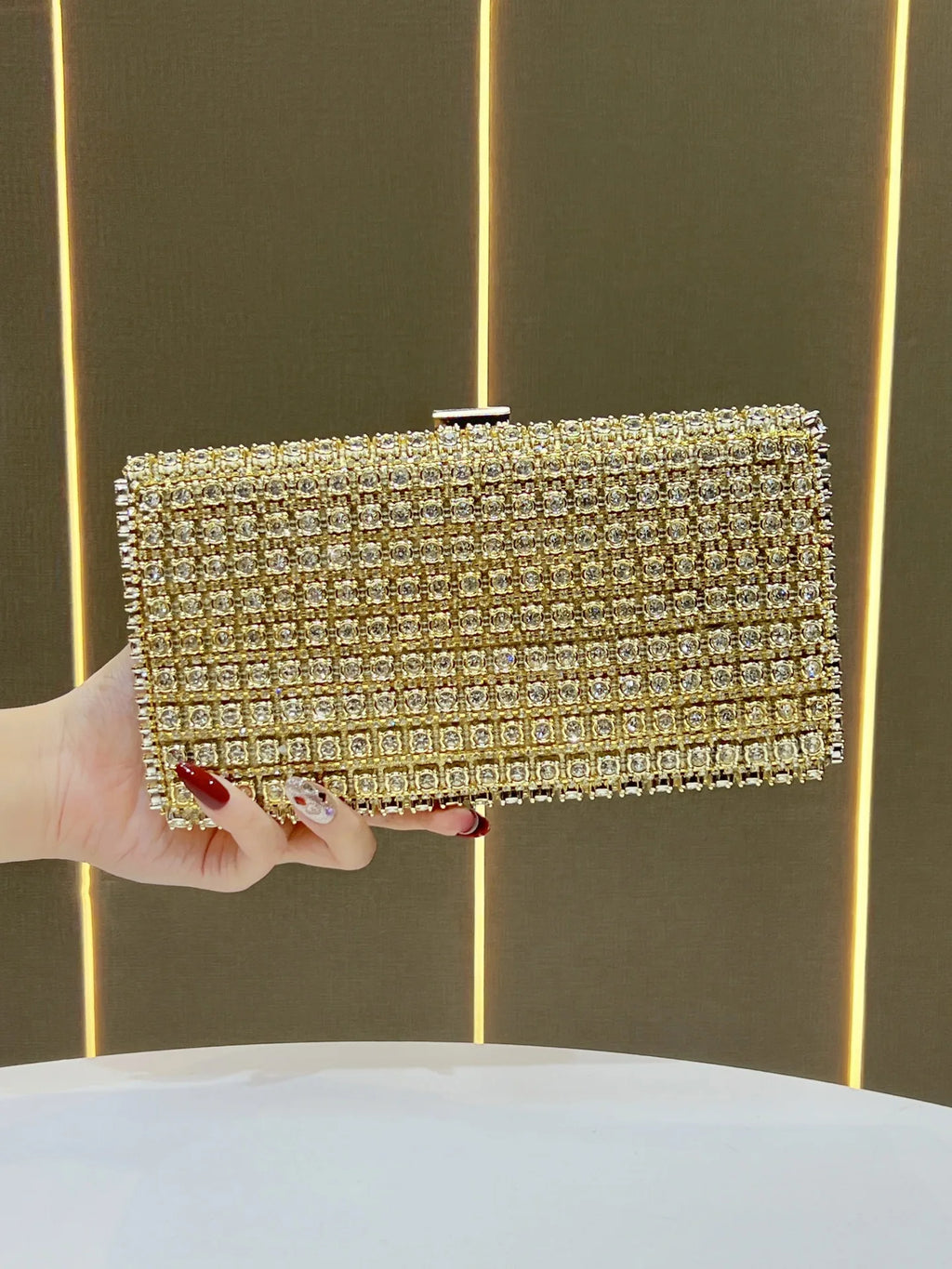 women's clutch exquisite fashion dinner  celebrity rhinestone chain portable women's crossbody women's bag