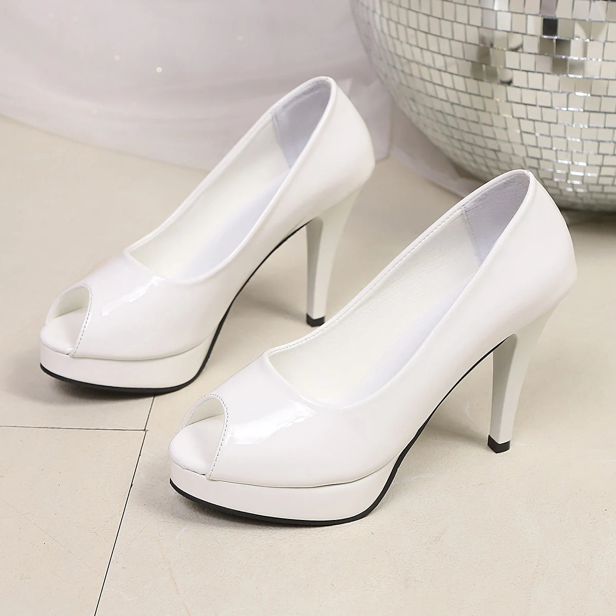 Women's Stiletto High-heeled Sandals Elegant Peep-toe Shoes 2026 Summer New Style Sexy Women's Open-toe Slip-on Office Sandals
