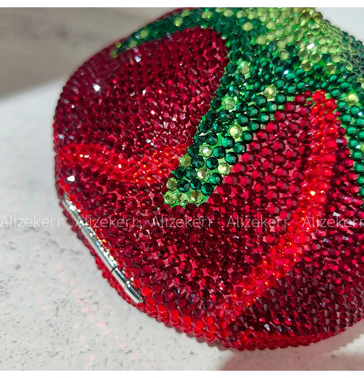 Rose-Shaped Flower Evening Clutch
