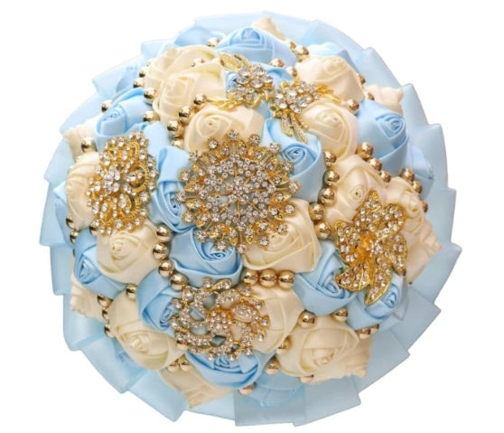 Light Blue Wedding Bouquet