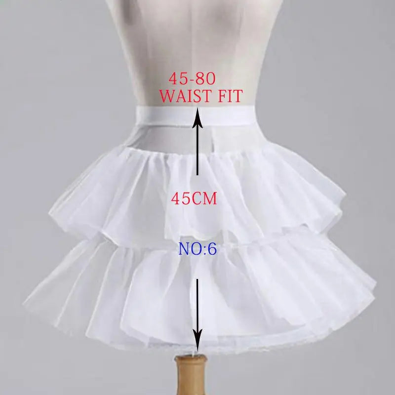 Flower Girls Petticoat Underskirt Cosplay Party Children kids Enfant Fille Lolita Ballet Tutu Skirt Enaguas Sottogonna Mini