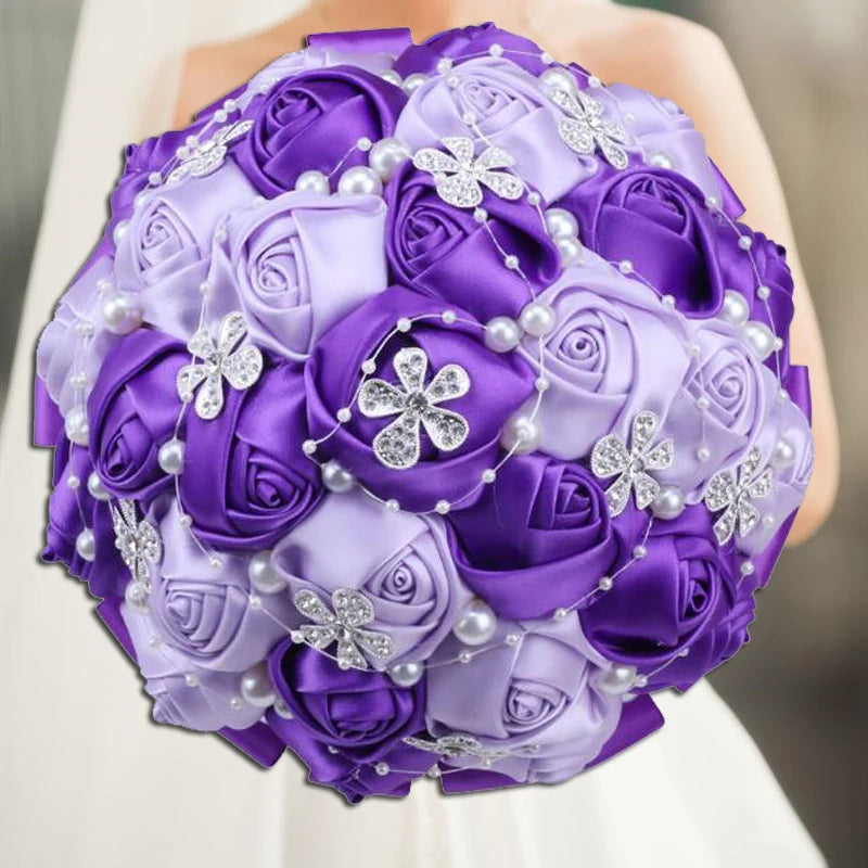 Purple Wedding Bouquet Flowers